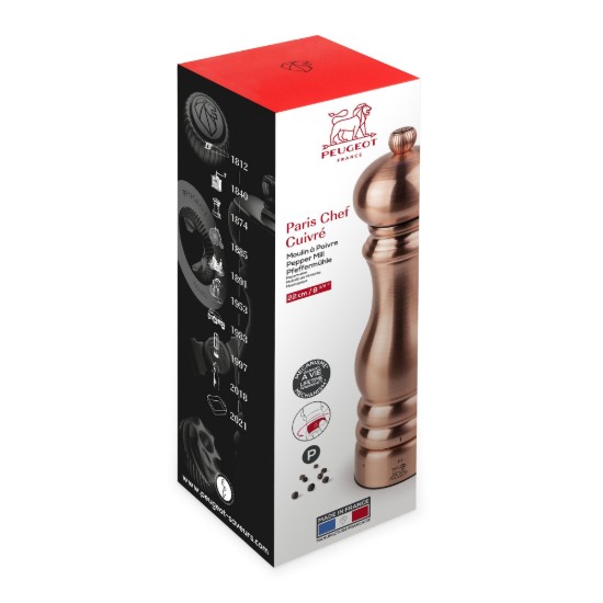 Pepper grinder, 22 cm, "Paris Chef u'Select", Copper - Peugeot