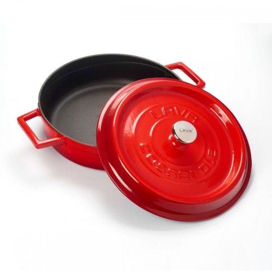 Κατσαρόλα, μαντεμένιο, 24cm/2,47L "Trendy", Red - LAVA