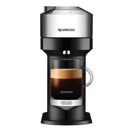 1500 W espressomachine, "VertuoNext Deluxe", Chrome - Nespresso