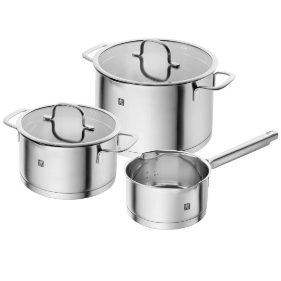 Paslanmaz çelik tencere seti, 5 parça, "TrueFlow" - Zwilling