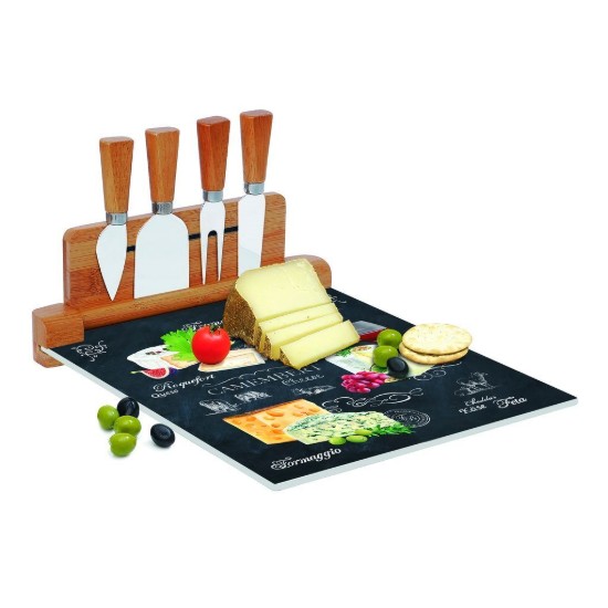Serveerset voor kazen, 6 stuks, 30 × 25 cm, "World of Cheese" - Easy Life