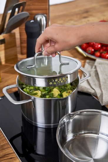 Paslanmaz çelik tencere seti, 5 parça, "TrueFlow" - Zwilling
