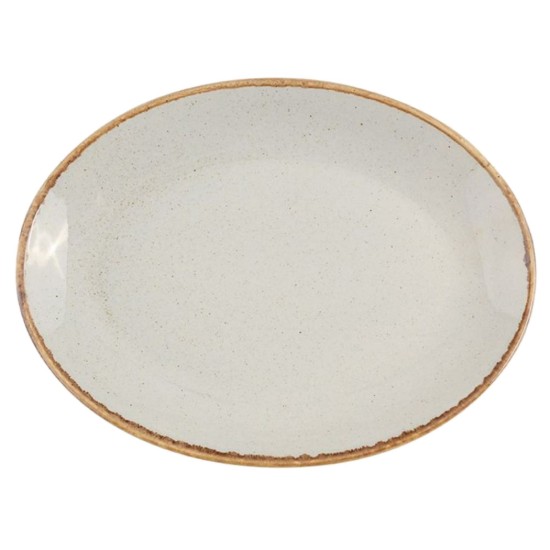 Οβάλ πιάτο φαγητού, 36 cm, γκρι, "Seasons" - Porland