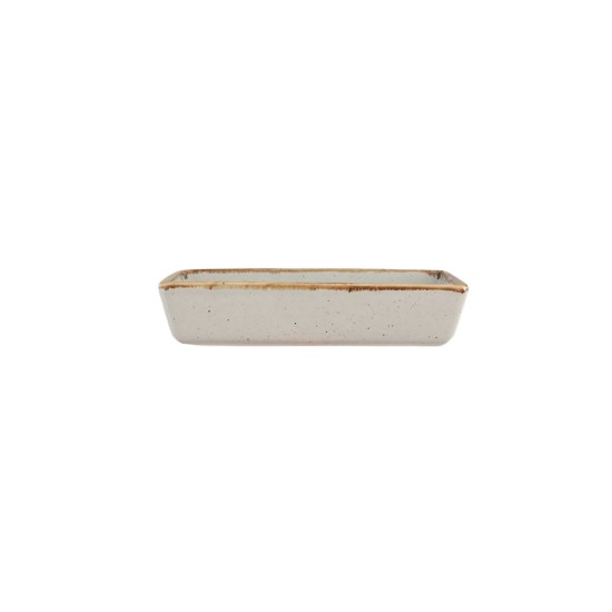 Aamiaisen tarjoilulautanen, posliini, 13 × 8,5 cm, harmaa, "Seasons" - Porland