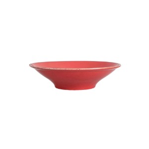 Piatto fondo, porcellana, 20cm, "Stagioni", Rosso - Porland