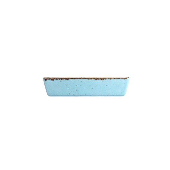 Tallerken til servering af morgenmad, porcelæn, 13 × 8,5 cm, turkis, "Seasons" - Porland