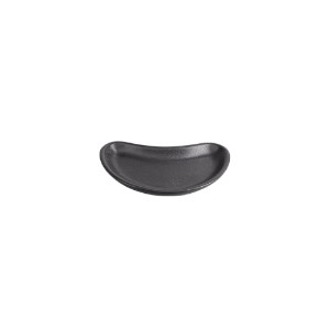 Mini-platter for appetizers, porcelain, 10cm, "Alumilite Seasons", Black - Porland