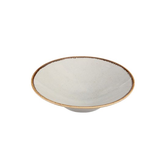 Deep plate, porcelain, 20cm, "Seasons", Grey - Porland