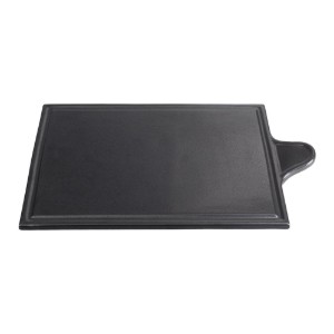 Cheese serving platter, porcelain, 30x18cm, "Seasons", Black - Porland