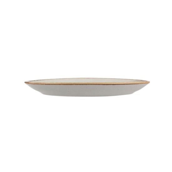 Οβάλ πιάτο, πορσελάνη, 24cm, "Seasons", Γκρι - Porland