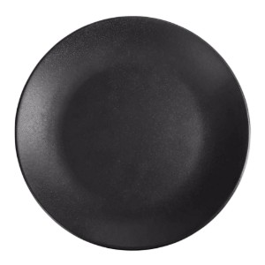Porseleinen bord, 30cm, "Seizoenen", Zwart - Porland