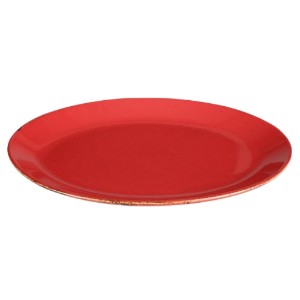 Ovaal bord, porselein, 31cm, "Seasons", Rood - Porland