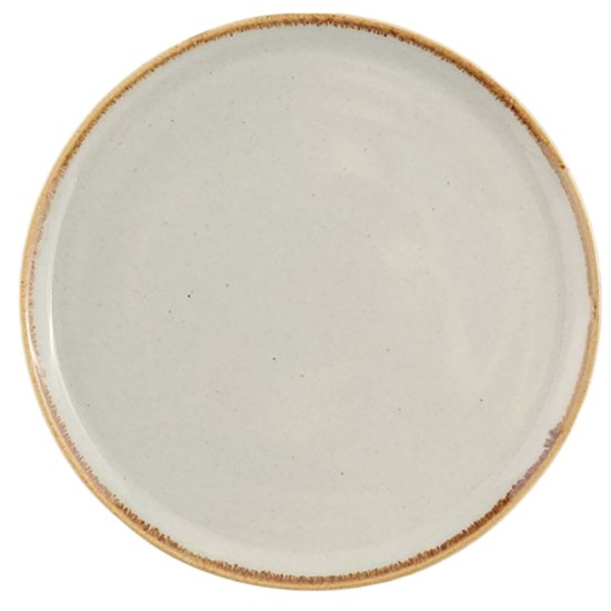 Porseleinen bord, 32cm, "Seasons", Grijs - Porland