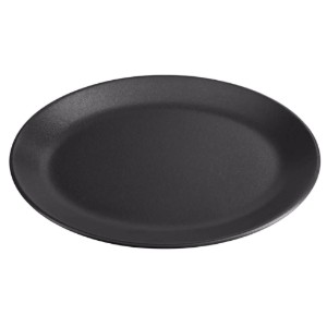 Ovaal bord, porselein, 31cm, "Seasons", Zwart - Porland