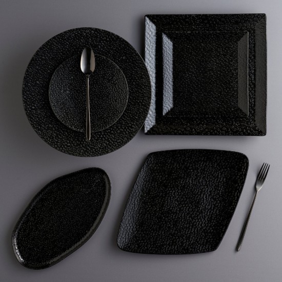 Porseleinen bord, 21cm, "Ethos Black Moss" - Porland