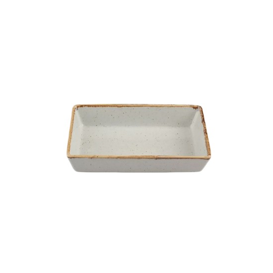 Aamiaisen tarjoilulautanen, posliini, 13 × 8,5 cm, harmaa, "Seasons" - Porland