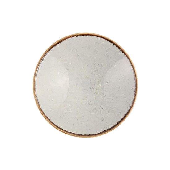 Deep plate, porcelain, 20cm, "Seasons", Grey - Porland