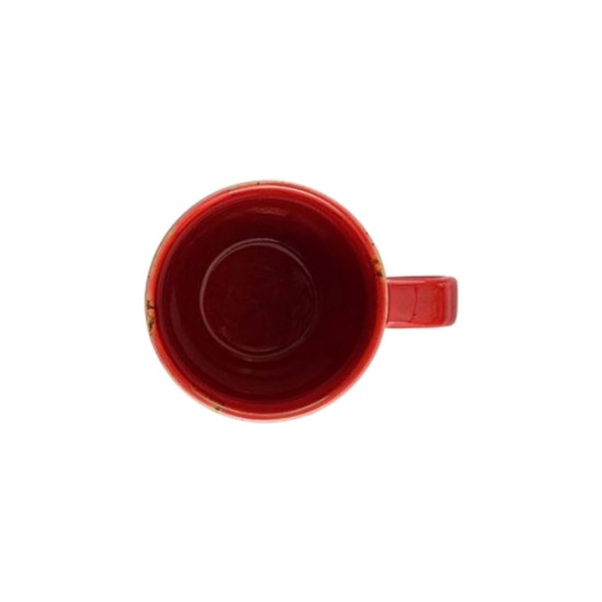 Porcelain mug, 285ml, "Seasons", Red - Porland