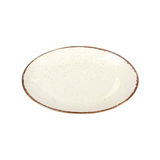 Oval tallrik, porslin, 24cm, "Seasons", Beige - Porland