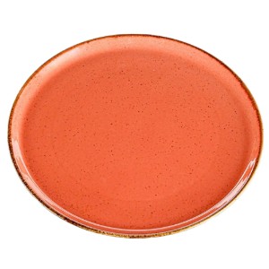 Porcelain plate, 32cm, "Seasons", Orange - Porland