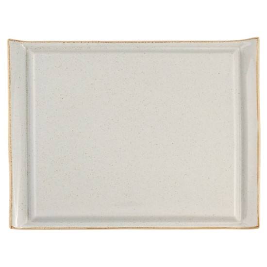 Πιατέλα μπριζόλας, πορσελάνη, 32x26cm, "Εποχές", Γκρι - Porland