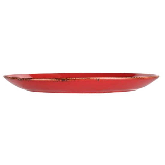 Soikea lautanen, posliini, 31cm, "Seasons", punainen - Porland