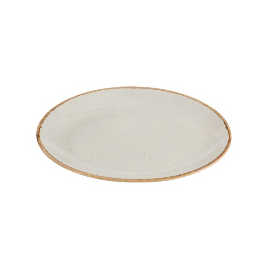 Οβάλ πιάτο, πορσελάνη, 24cm, "Seasons", Γκρι - Porland