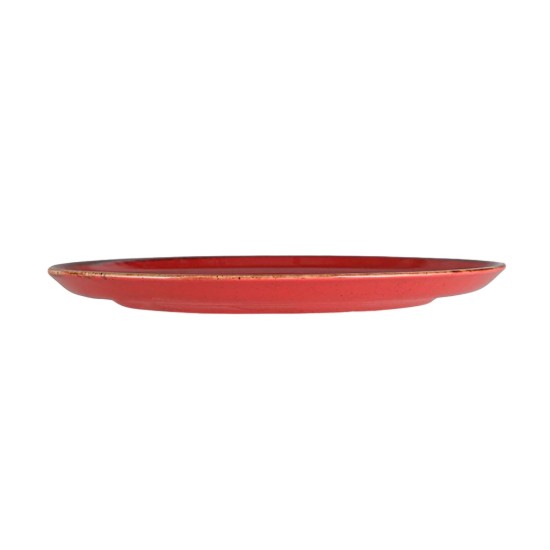 Porcelænstallerken, 28cm, "Seasons", Rød - Porland