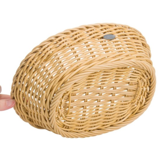 Ovale broodmand, 25,5 x 19 cm, Lichtbeige - Saleen