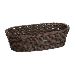 Ovale broodmand, 28 x 16 cm, Bruin - Saleen