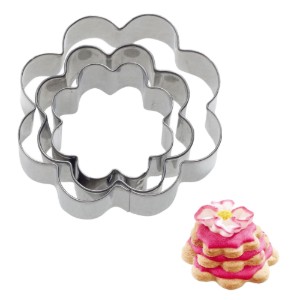 Set di 3 tagliabiscotti "Rozeta", 4 cm, 5 cm, 6 cm - Westmark