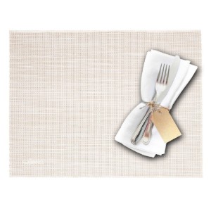Sottopiatto, 43 x 30 cm, "Uni", Beige/Bianco - Saleen
