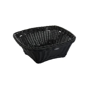 Vierkante broodmand, 23 x 23 cm, Zwart - Saleen