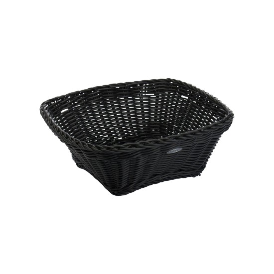 Quadratischer Brotkorb, 23 x 23 cm, Schwarz - Saleen