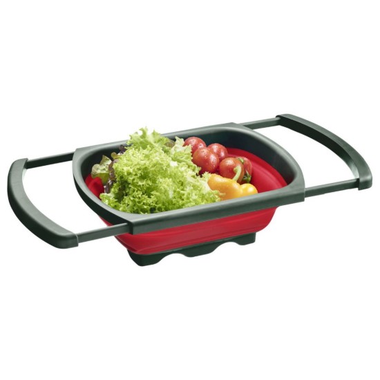 Extensible strainer, plastic, 39 × 26 cm, red - Westmark