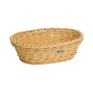 Ovale broodmand, 25,5 x 19 cm, Lichtbeige - Saleen