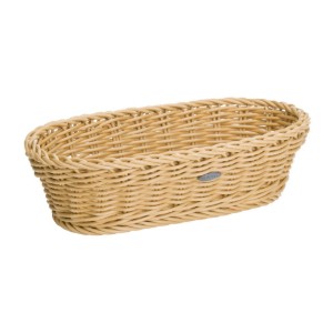 Cestino per il pane ovale, 28 x 16 cm, Beige Chiaro - Saleen