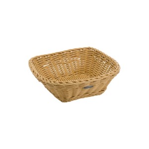 Vierkante broodmand, 19 x 19 cm, Lichtbeige - Saleen