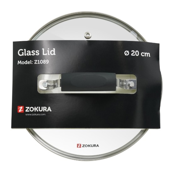 Deksel, van glas, 20 cm - Zokura