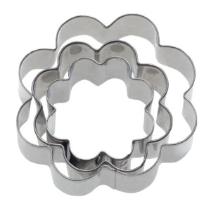 Set di 3 tagliabiscotti "Rozeta", 4 cm, 5 cm, 6 cm - Westmark