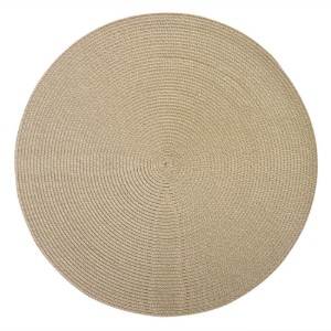 Sottopiatto rotondo, 38 cm, "Cerchio", Avorio - Saleen