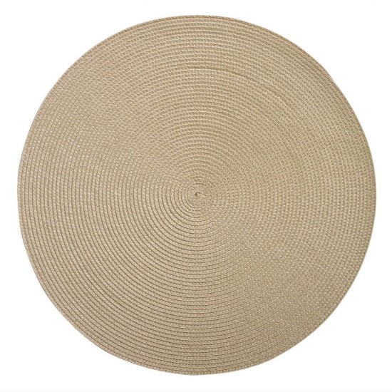 Round placemat, 38 cm, "Circle", Ivory - Saleen