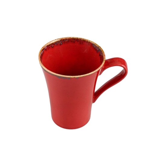 Porcelain mug, 300ml, "Seasons", Red - Porland