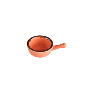 Mini kommetje met handvat, porselein, 9,5 cm, oranje, "Seasons" - Porland