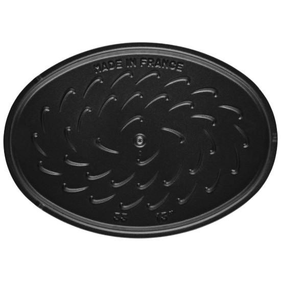 Vas oval pentru cuptor, fonta, 33cm/2,8L, "La Mer" - Staub