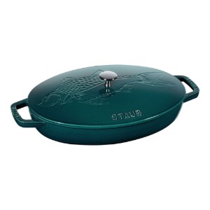 Ovale kookschaal, gietijzer, 33cm/2,8L, "La Mer" - Staub