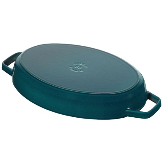 Vas oval pentru cuptor, fonta, 33cm/2,8L, "La Mer" - Staub
