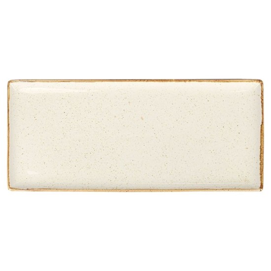 Plato rectangular "Alumilite Seasons", 35 x 16 cm, Beige - Porland  