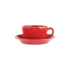 Tazza e piattino Alumilite Seasons, 207 ml, Rosso - Porland