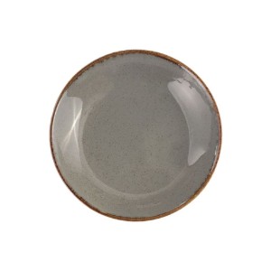 Piatto fondo Alumilite Seasons 21 cm, Grigio scuro - Porland